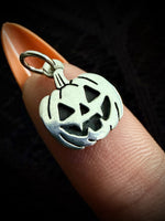 Silver Pumpkin Charm