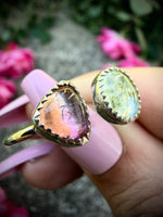 Size 7.5; Tourmaline Floater Ring