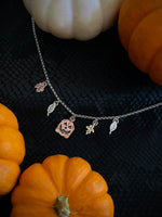 Leaf Bag Charm Necklace