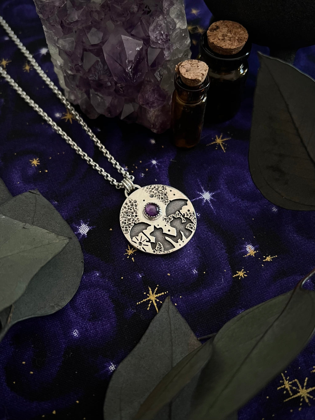 Sisters Under the Full Moon Necklace