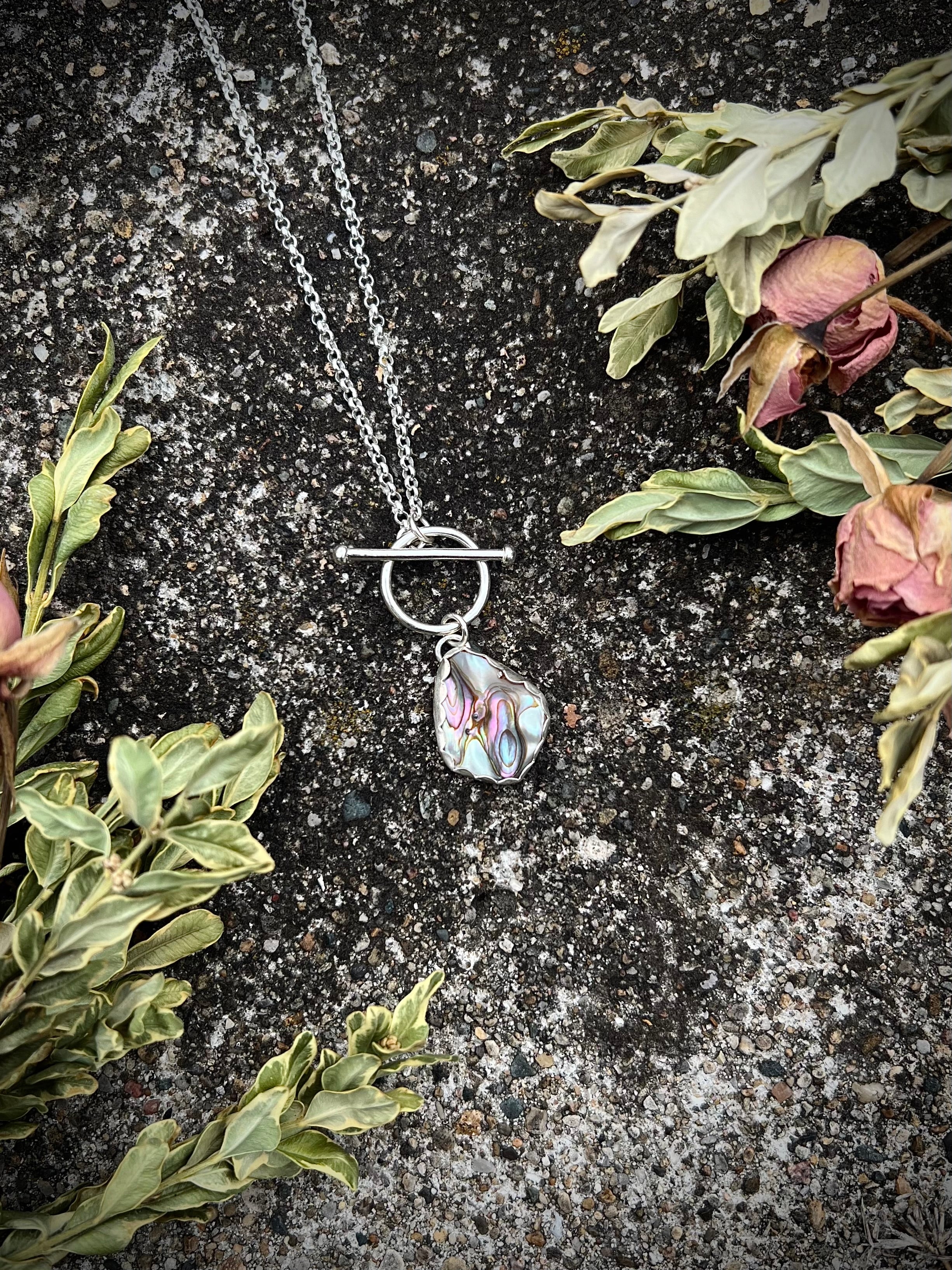 Abalone Toggle Necklace