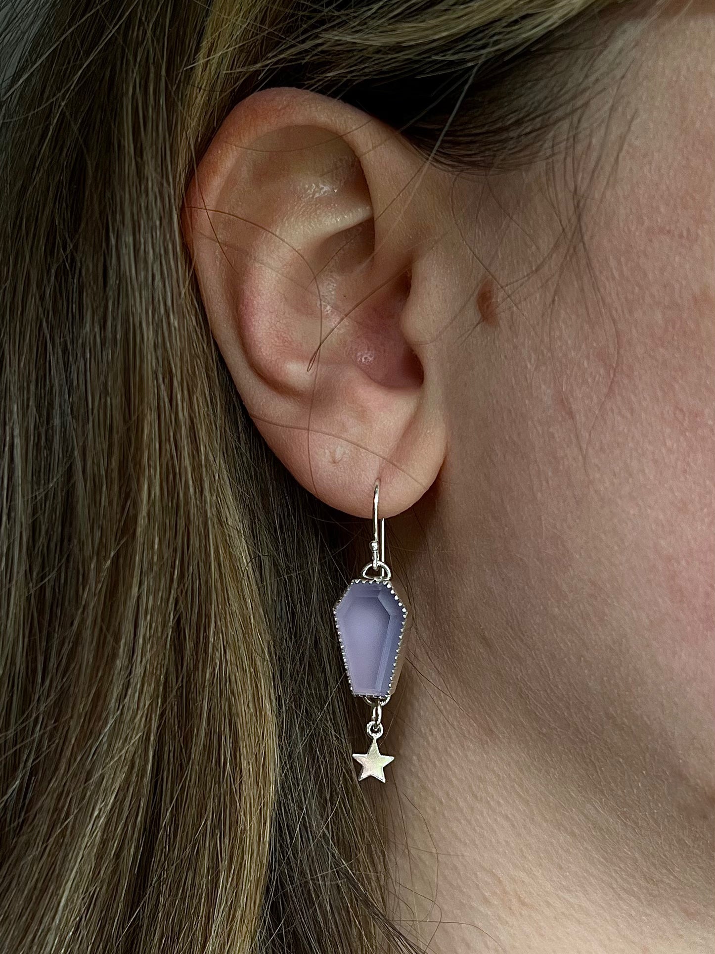 Night Sky Coffin Earrings