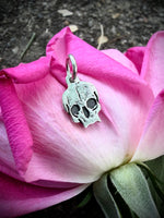 Silver Skull Charm