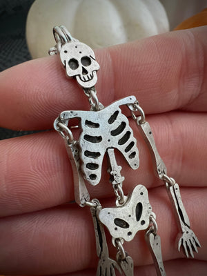 Dancing Skeleton Necklace