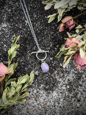Kunzite Toggle Necklace