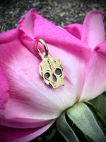 Brass Skull Charm