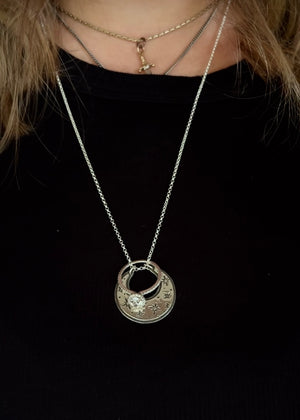 Moon Ring-Holder Necklace