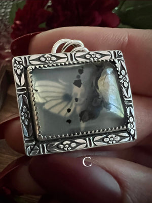 Framed Moth Necklace