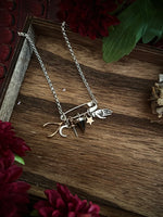 Safety Pin Charm Necklace