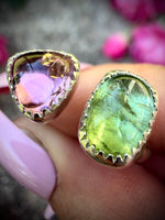 Size 9; Tourmaline Floater Ring