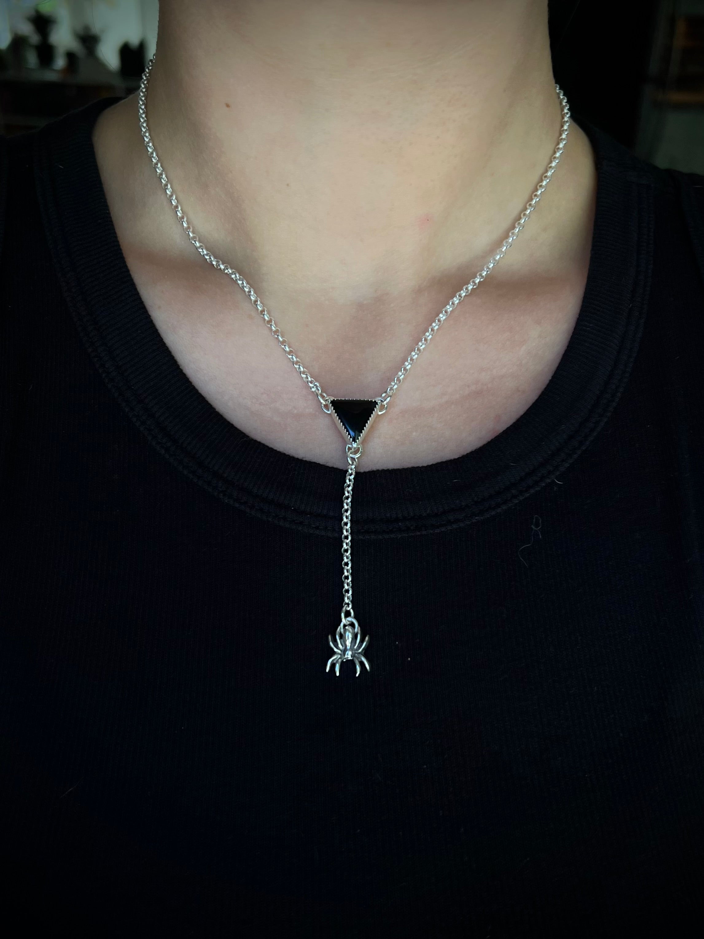 Spider Lariat Necklace