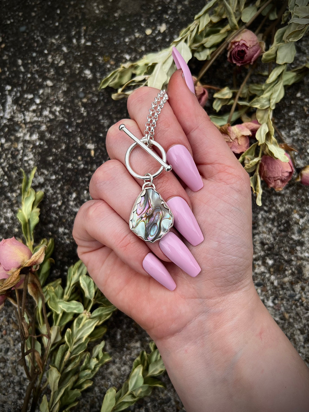Abalone Toggle Necklace