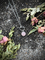 Rose Quartz Toggle Necklace