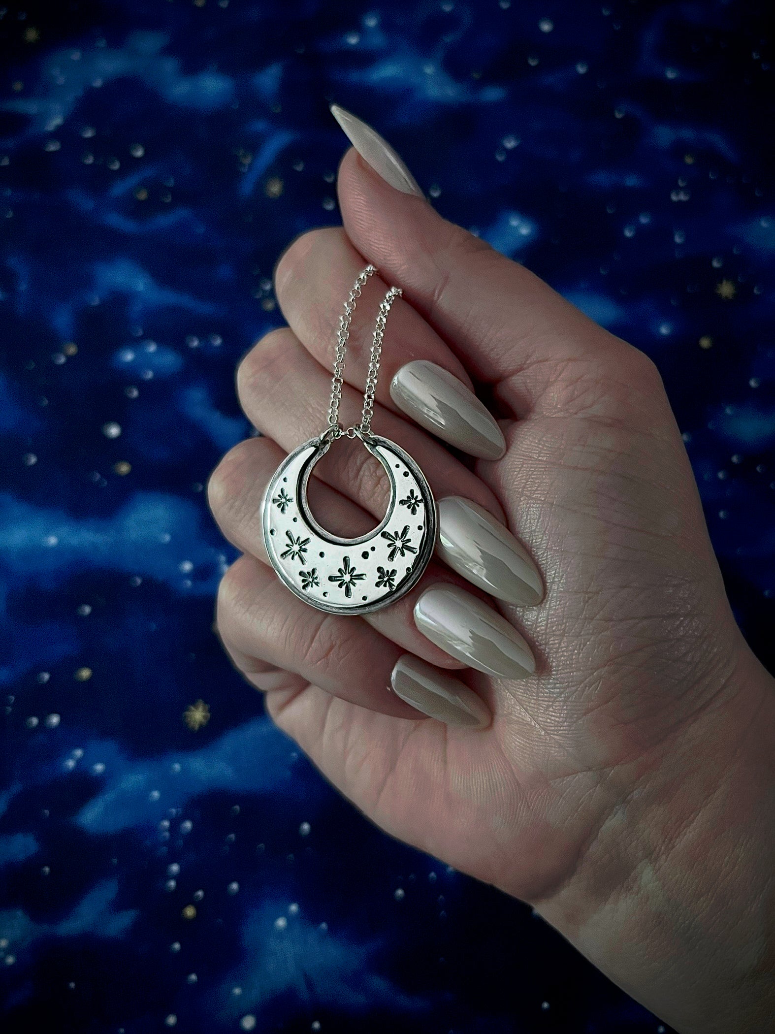 Moon Ring-Holder Necklace