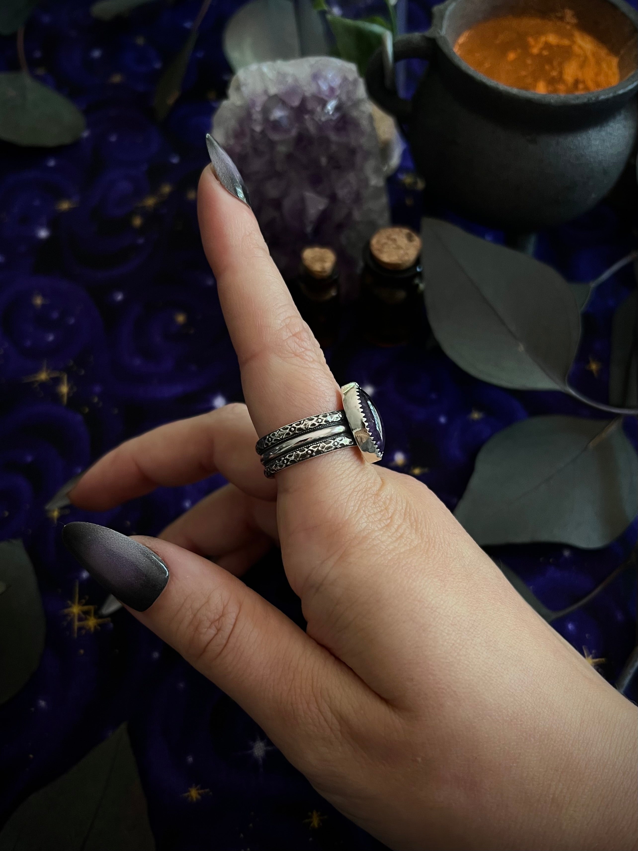 Amethyst Belladonna Ring; MTO