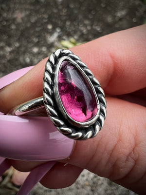 Pink Tourmaline Ring; MTO
