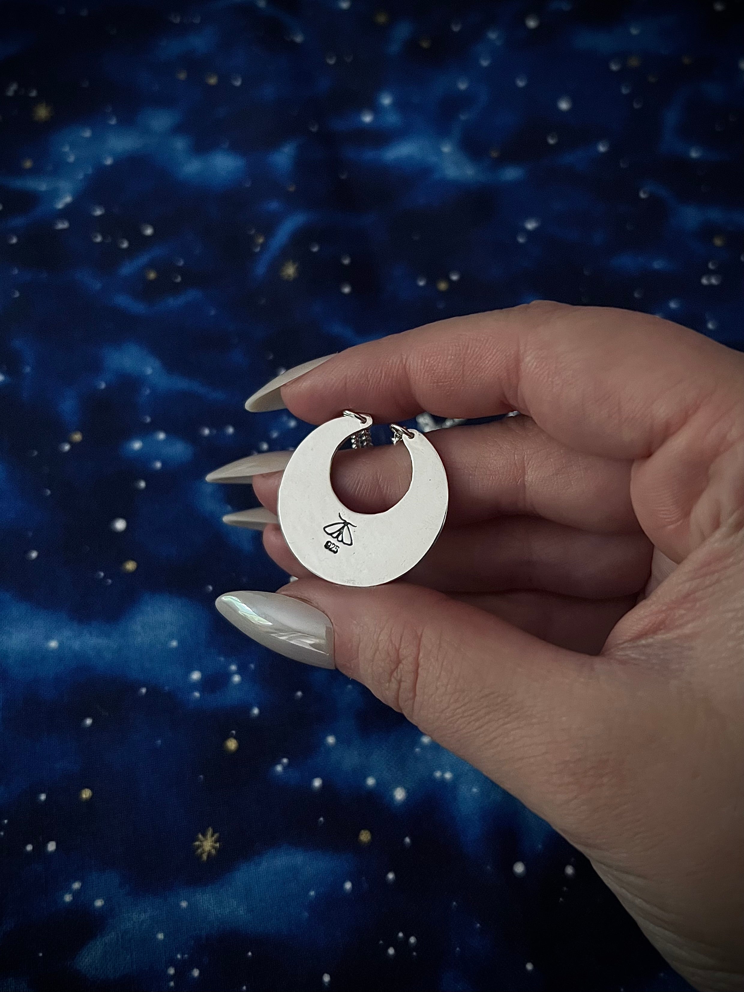 Moon Ring-Holder Necklace