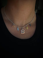 Leaf Bag Charm Necklace