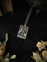 The Hermit Tarot Card Necklace