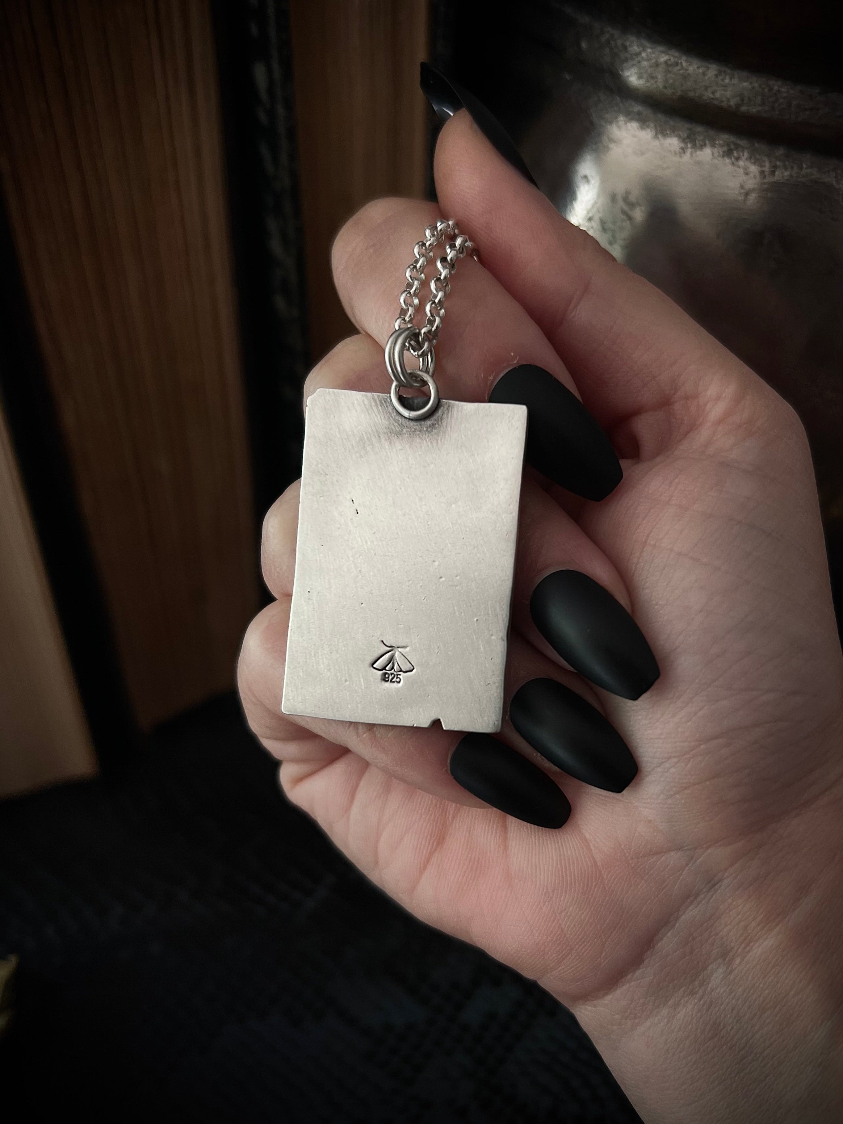 The Hermit Tarot Card Necklace
