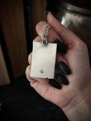 The Hermit Tarot Card Necklace