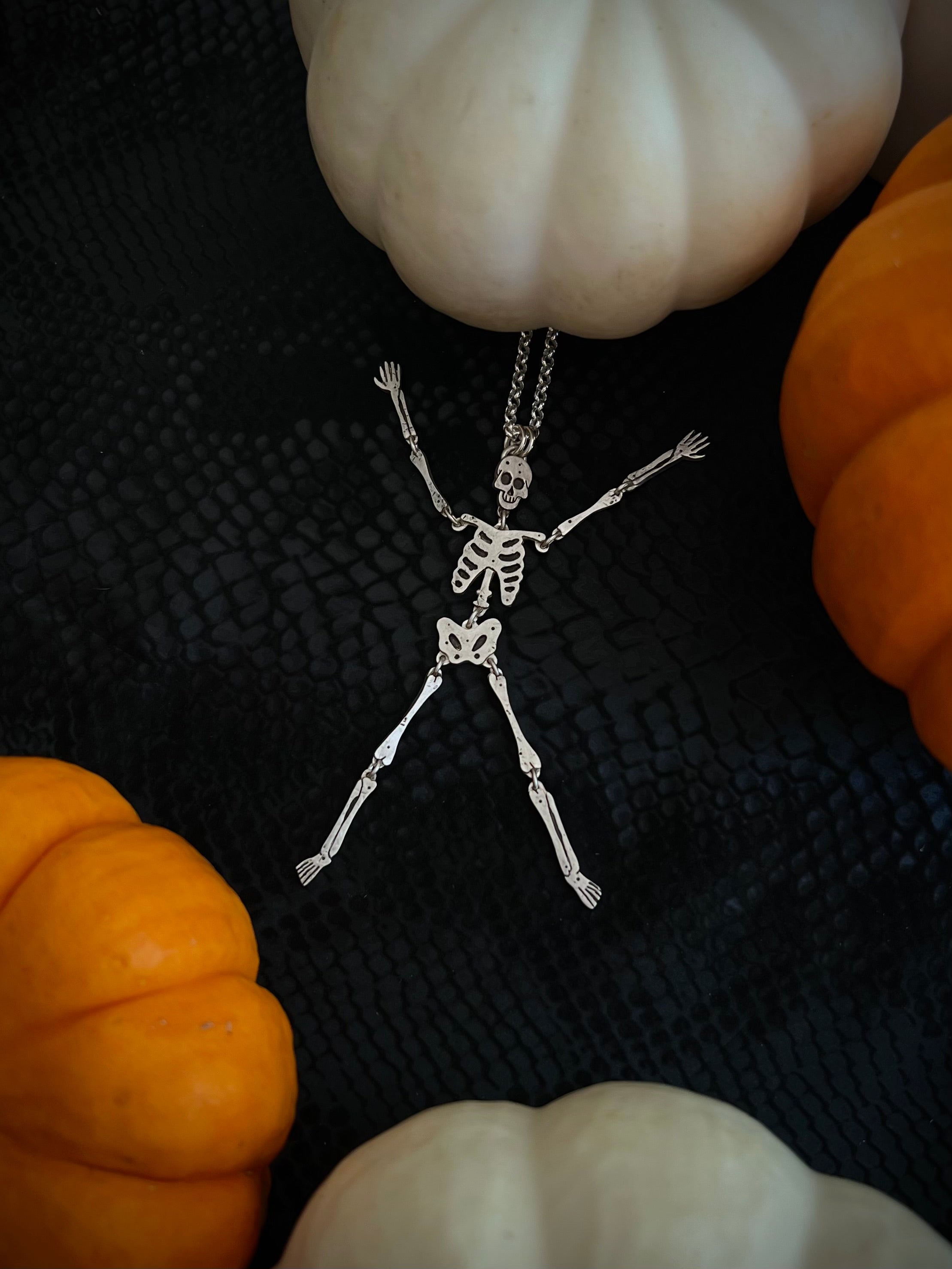 Dancing Skeleton Necklace