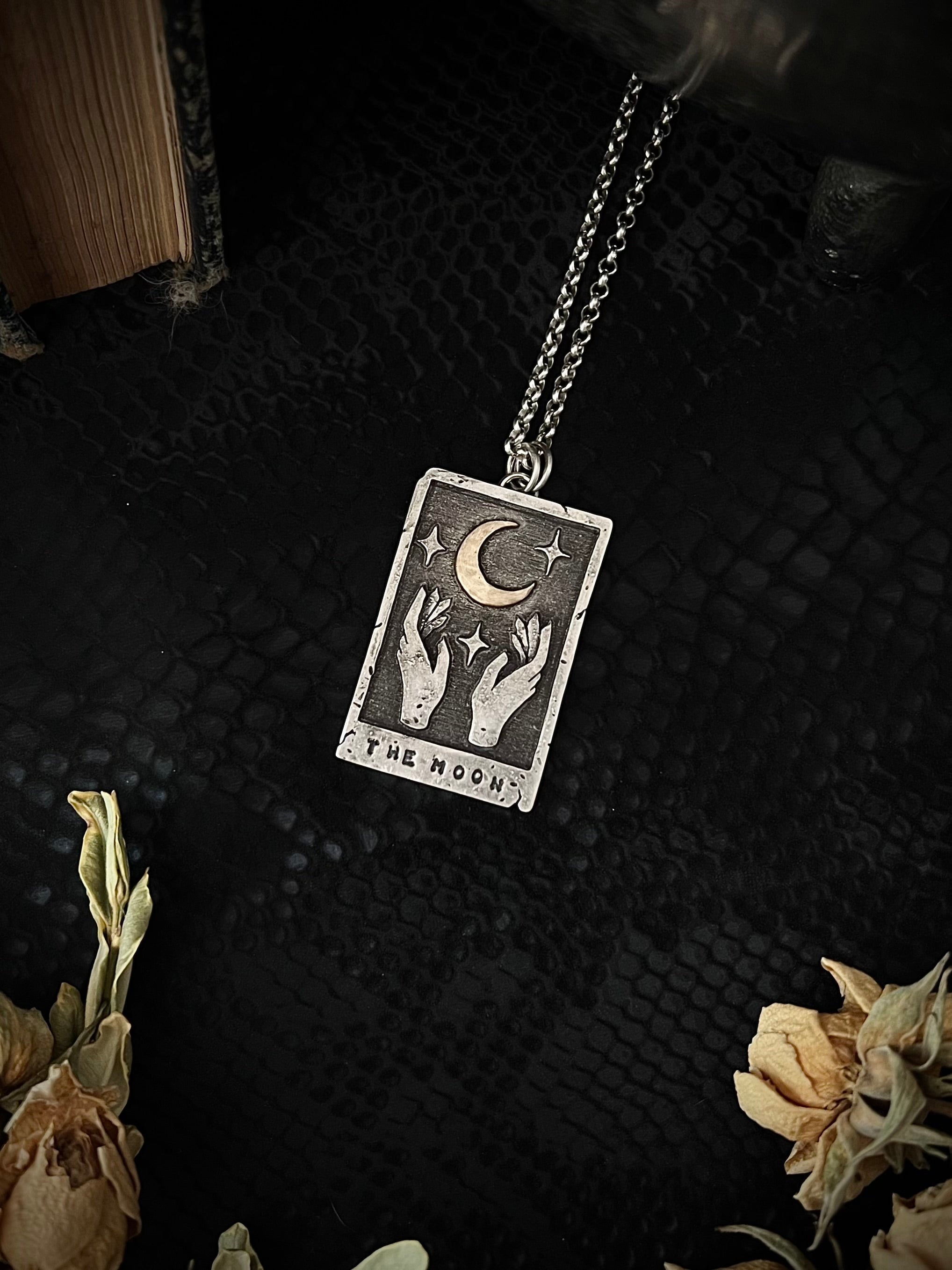 The Moon Tarot Card Necklace