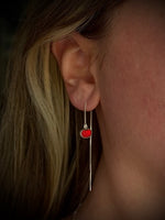 Petite Pumpkin Threader Earrings