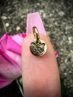 Mini Brass Butterfly Charm