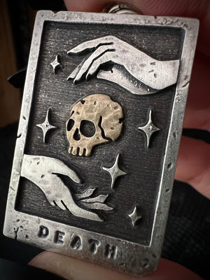 Death Tarot Card Necklace