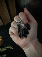 Black Skull Earrings