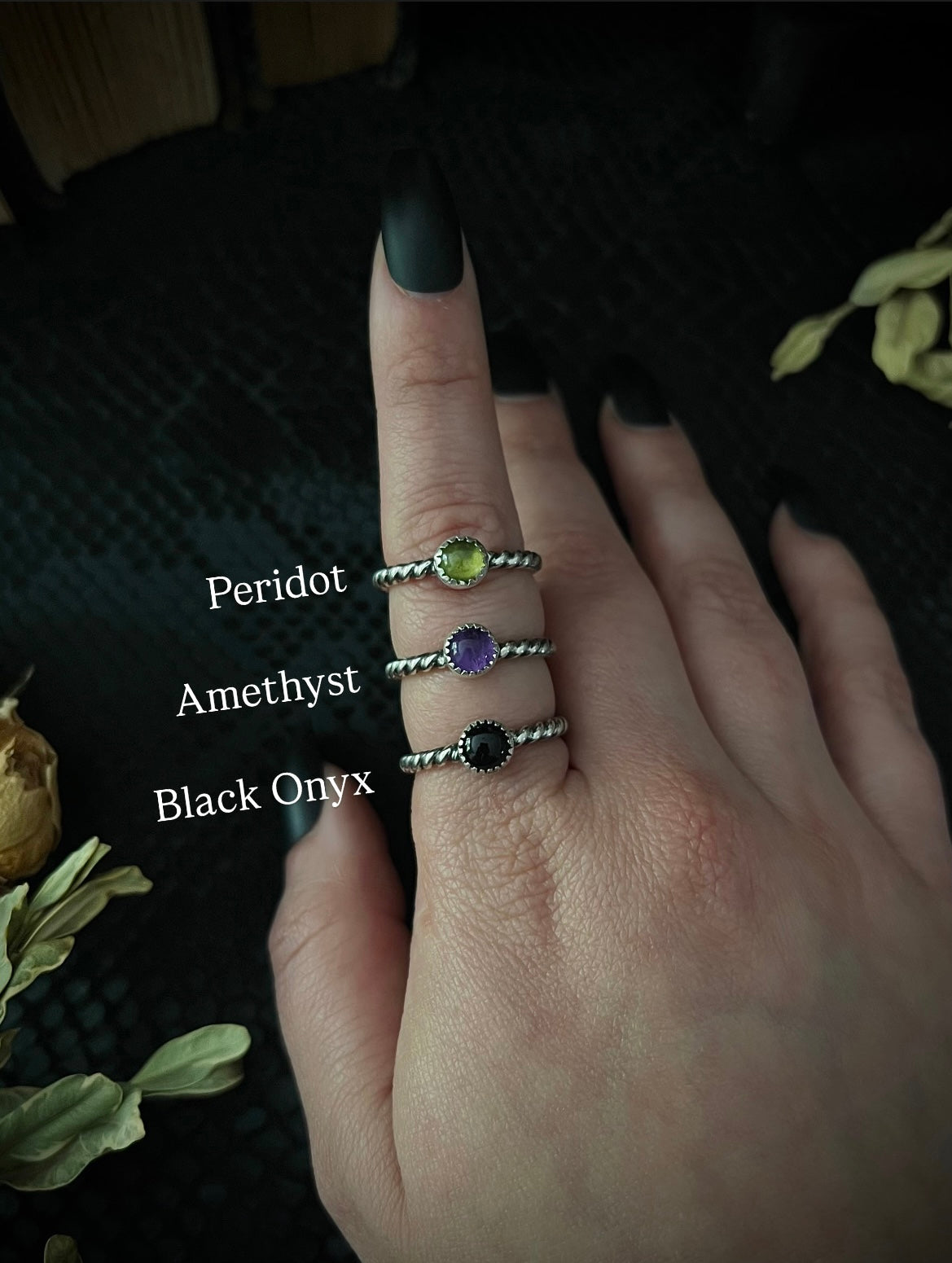 Build-Your-Own Spooky Stacker Ring Set; MTO