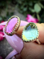 Size 8.5; Tourmaline Floater Ring