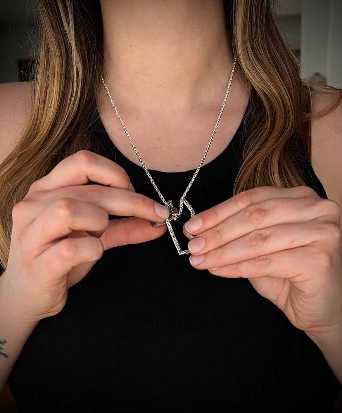 Coffin Ring-Holder Necklace