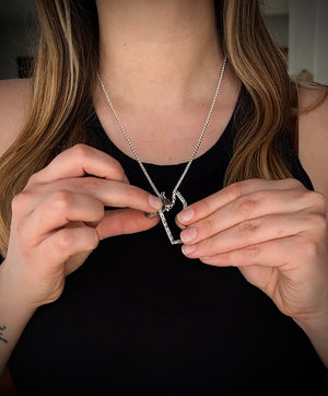 Coffin Ring-Holder Necklace