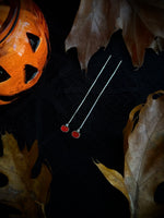 Petite Pumpkin Threader Earrings
