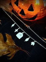 Leaf Bag Charm Necklace