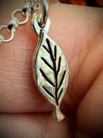Leaf Bag Charm Necklace