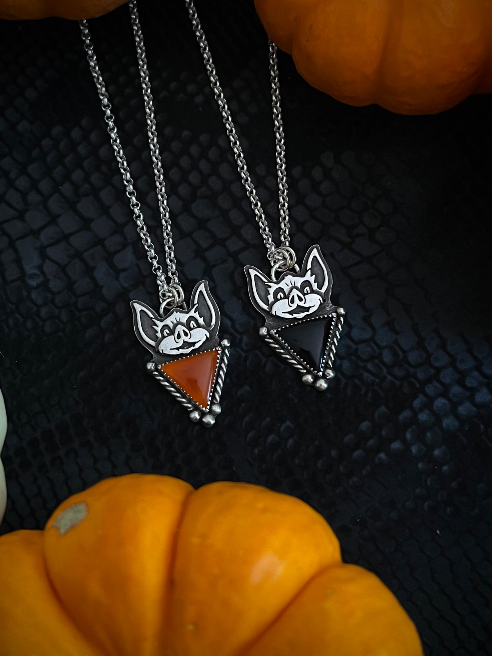 Smiling Bat Necklace