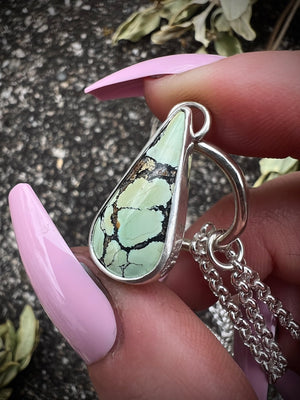 Mint Green Turquoise Toggle Necklace