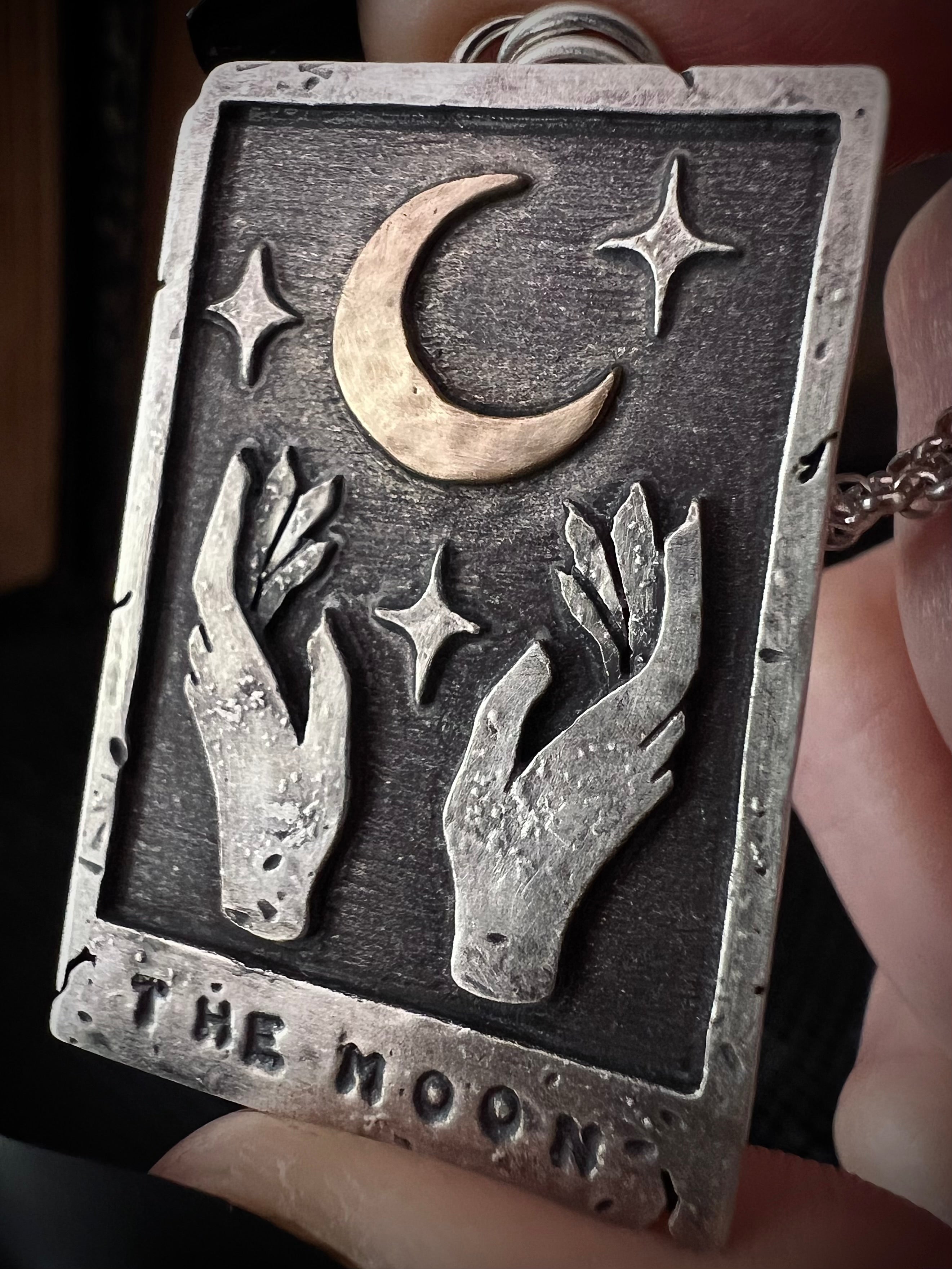 The Moon Tarot Card Necklace