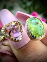Size 9; Tourmaline Floater Ring