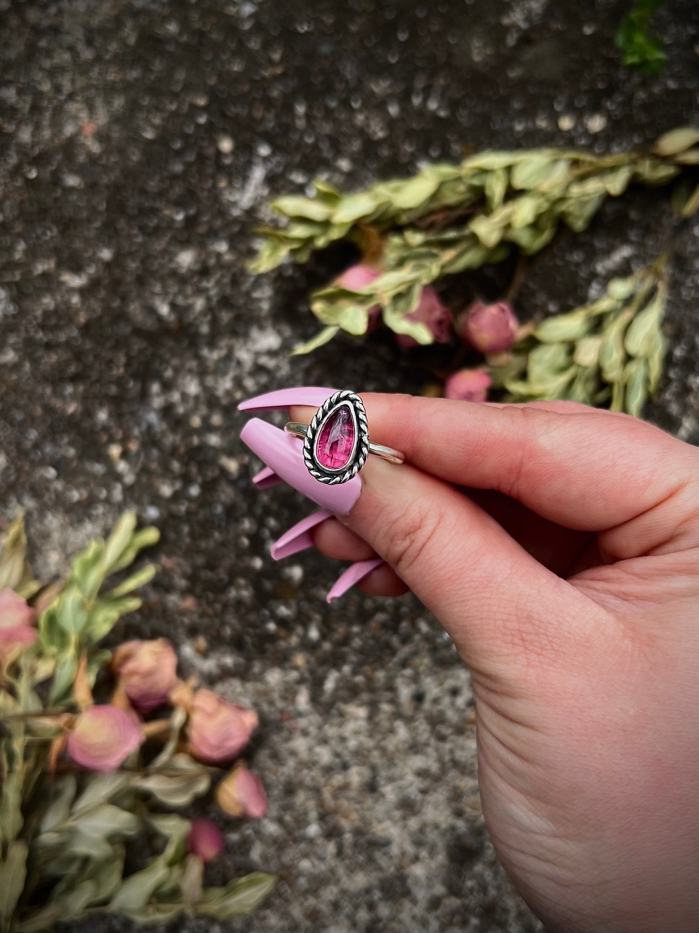 Pink Tourmaline Ring; MTO