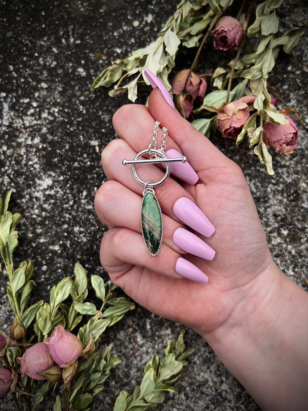 Variscite Toggle Necklace