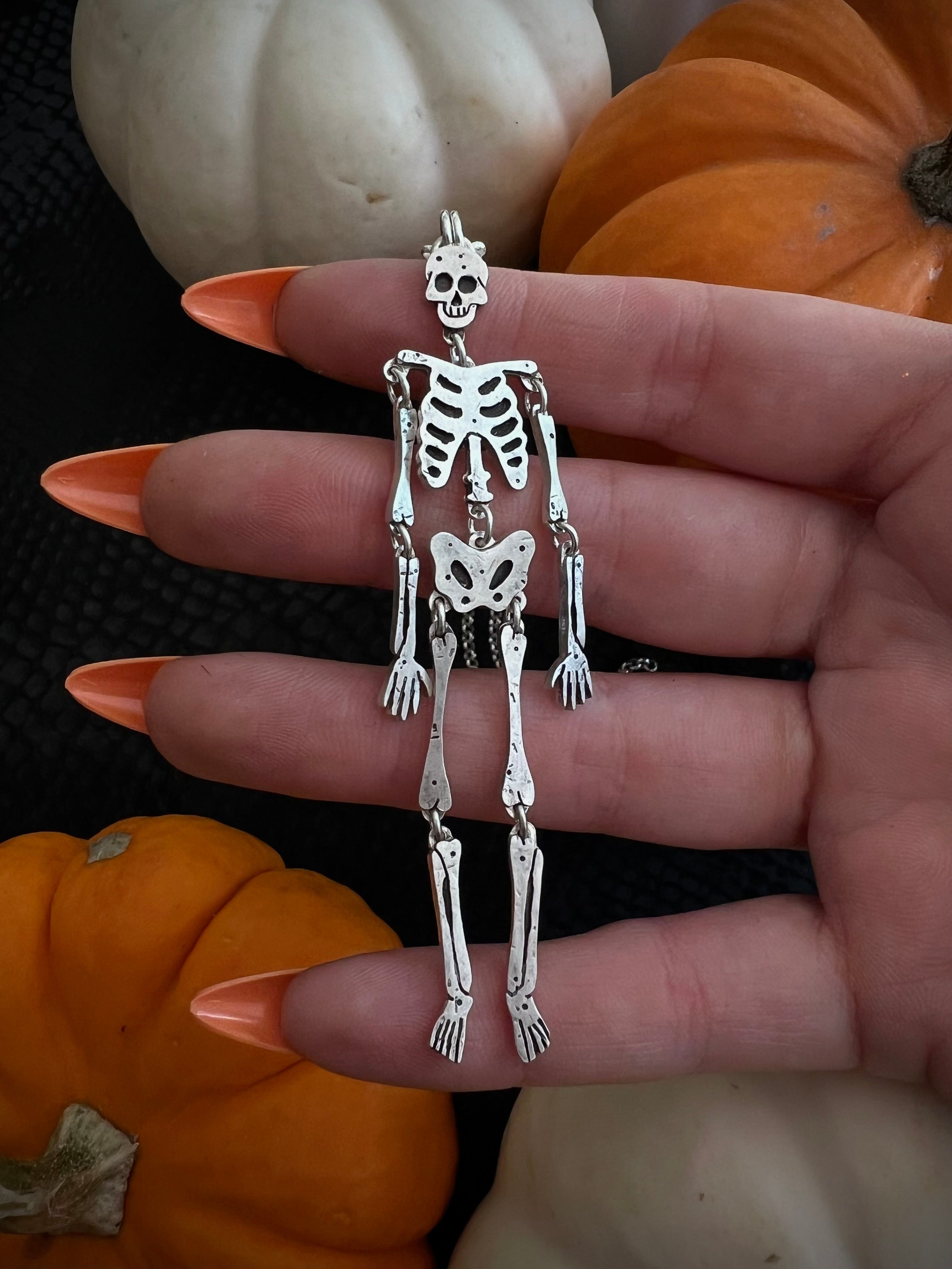 Dancing Skeleton Necklace