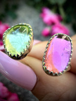 Size 8.5; Tourmaline Floater Ring