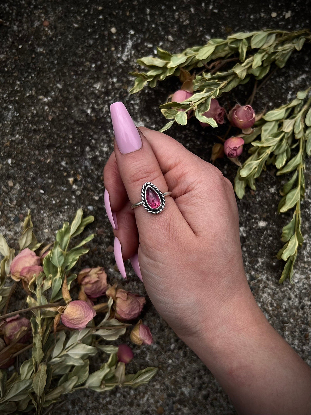 Pink Tourmaline Ring; MTO