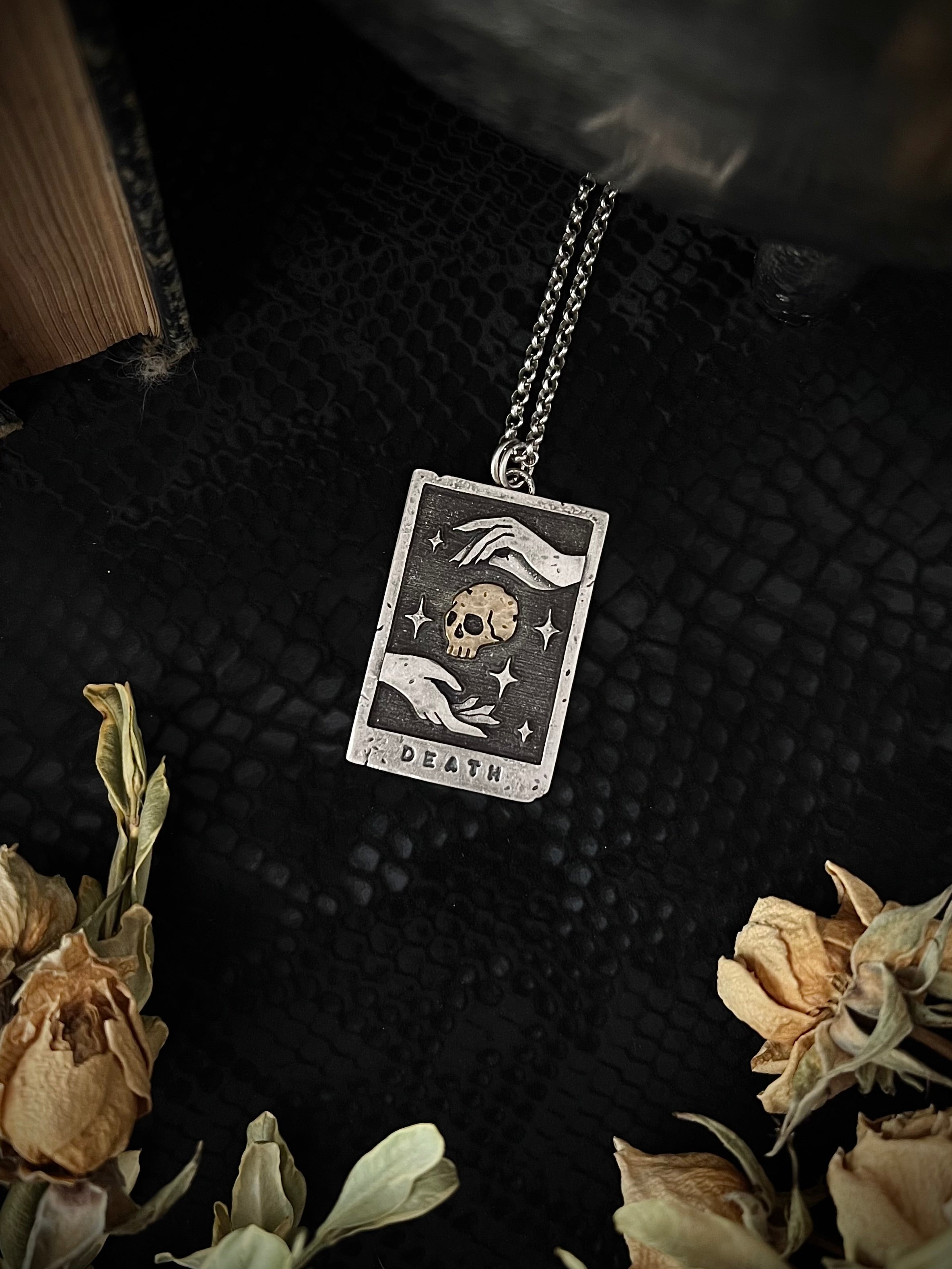 Death Tarot Card Necklace