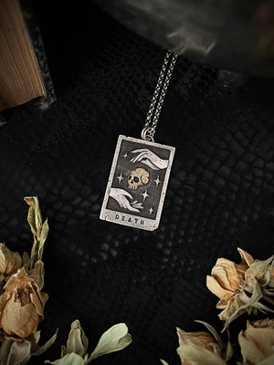 Death Tarot Card Necklace