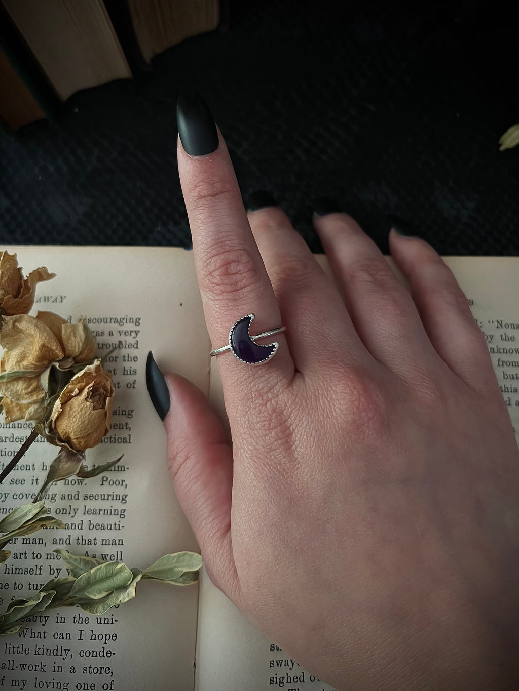 Violet Moon Ring; MTO
